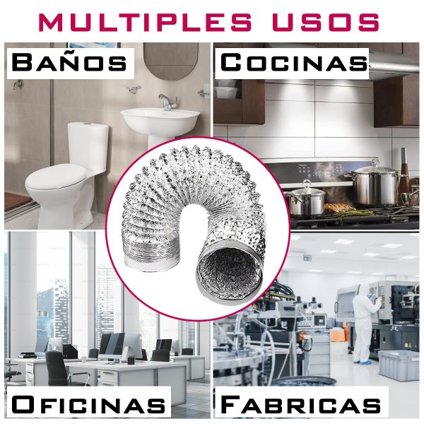 Ducto Flexible sin aislar Ductoflex