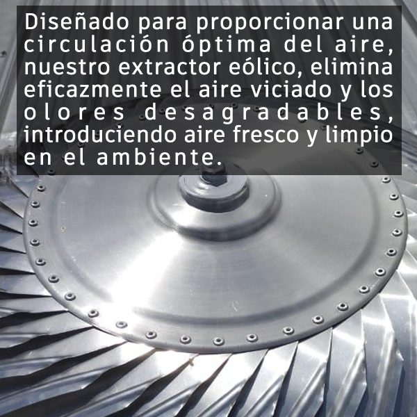 Extractor eólico Marca Eolivent  Ref. EVG-16"